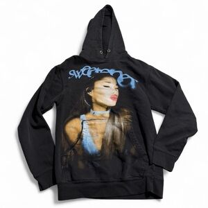 Ariana Grande Black Graphic Hoodie